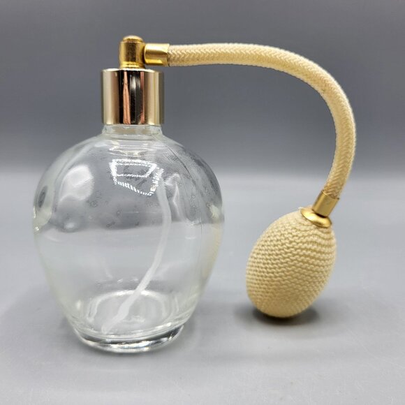 Vintage Glass Perfume Atomizer Bottle With Bulb Spray - Picture 1 of 9